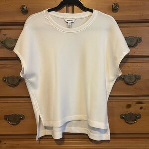 Spanx Womens AirEssentials Cream High Low Tee Size Medium